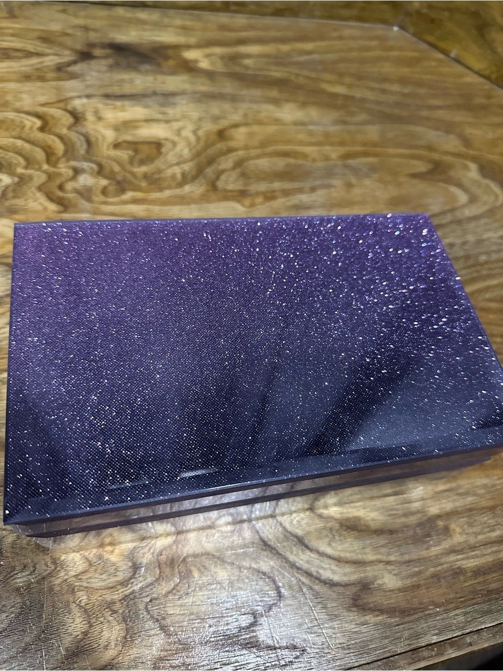 Gorgeous purple glitter box